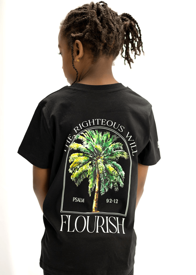 The Black Palm Tee - Psalm 92:12 [Kids+Baby]