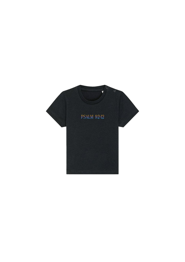 The Black Tropical Palm Tee - Psalm 92:12 [Kids+Baby]