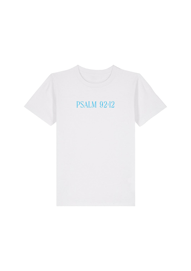 The White Tropical Palm Tee - Psalm 92:12 [Kids+Baby]