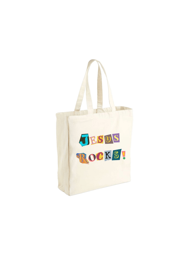 Jesus Rocks Tote - Psalm 95:1
