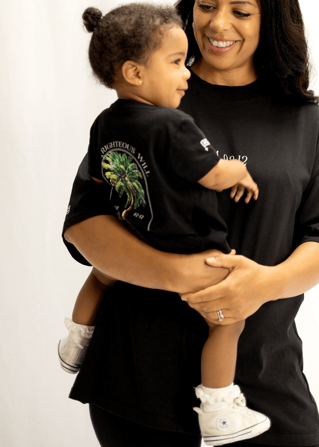 The Black Palm Tee - Psalm 92:12 [Kids+Baby]