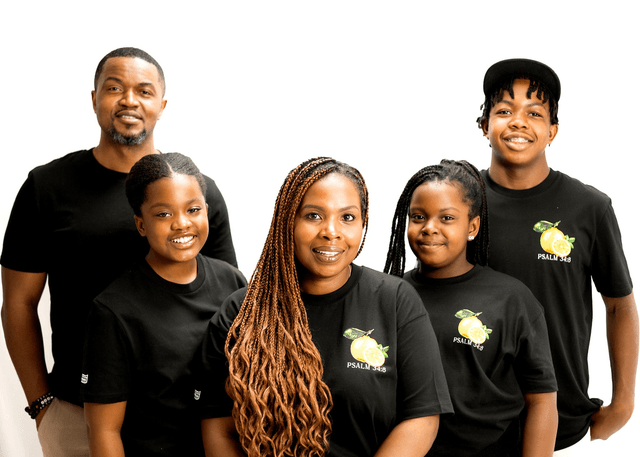 The Lemon Tee in Black - Psalm 34:8 [Kids]