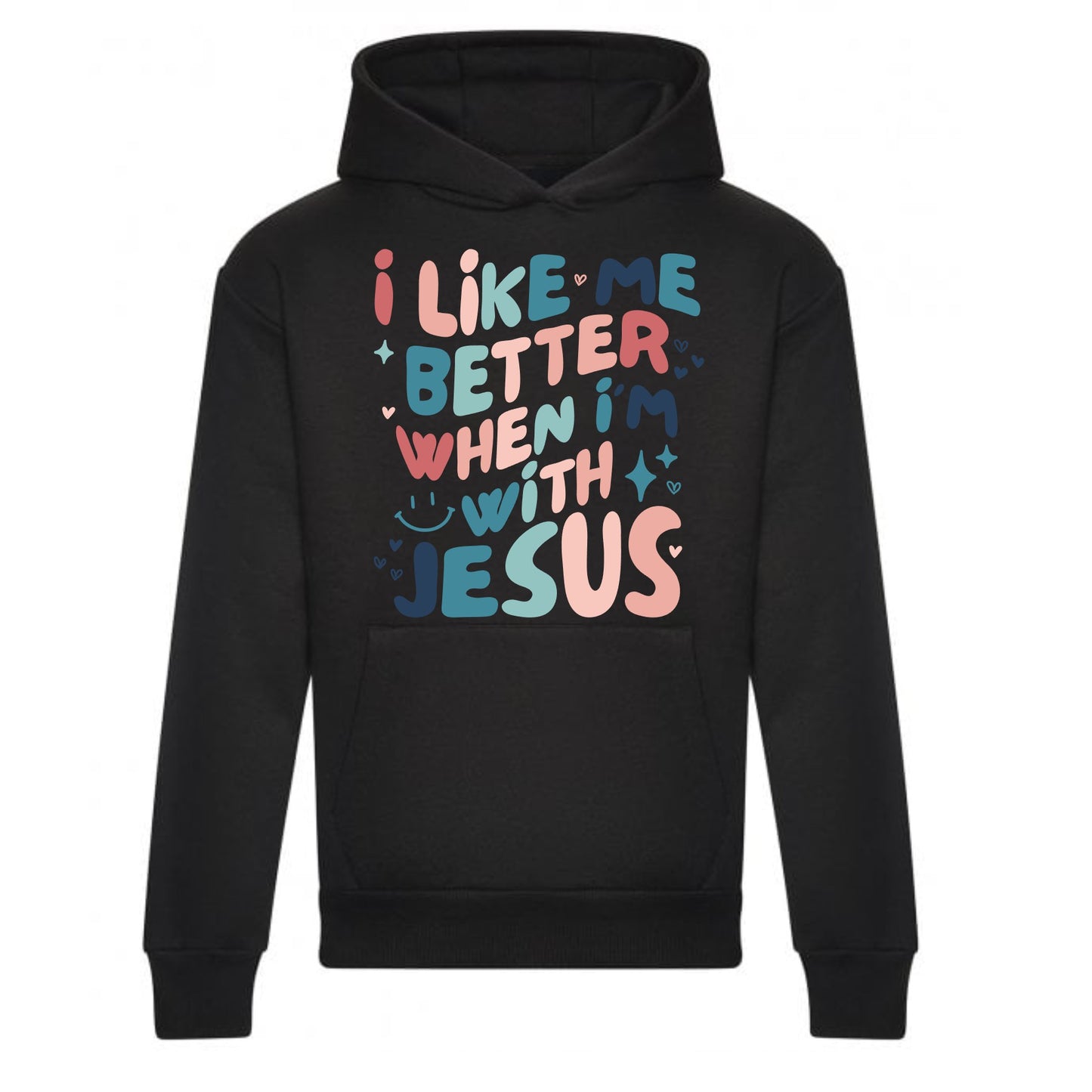 I Like Me Better When I’m with Jesus Hoodie | Black | Unisex Child