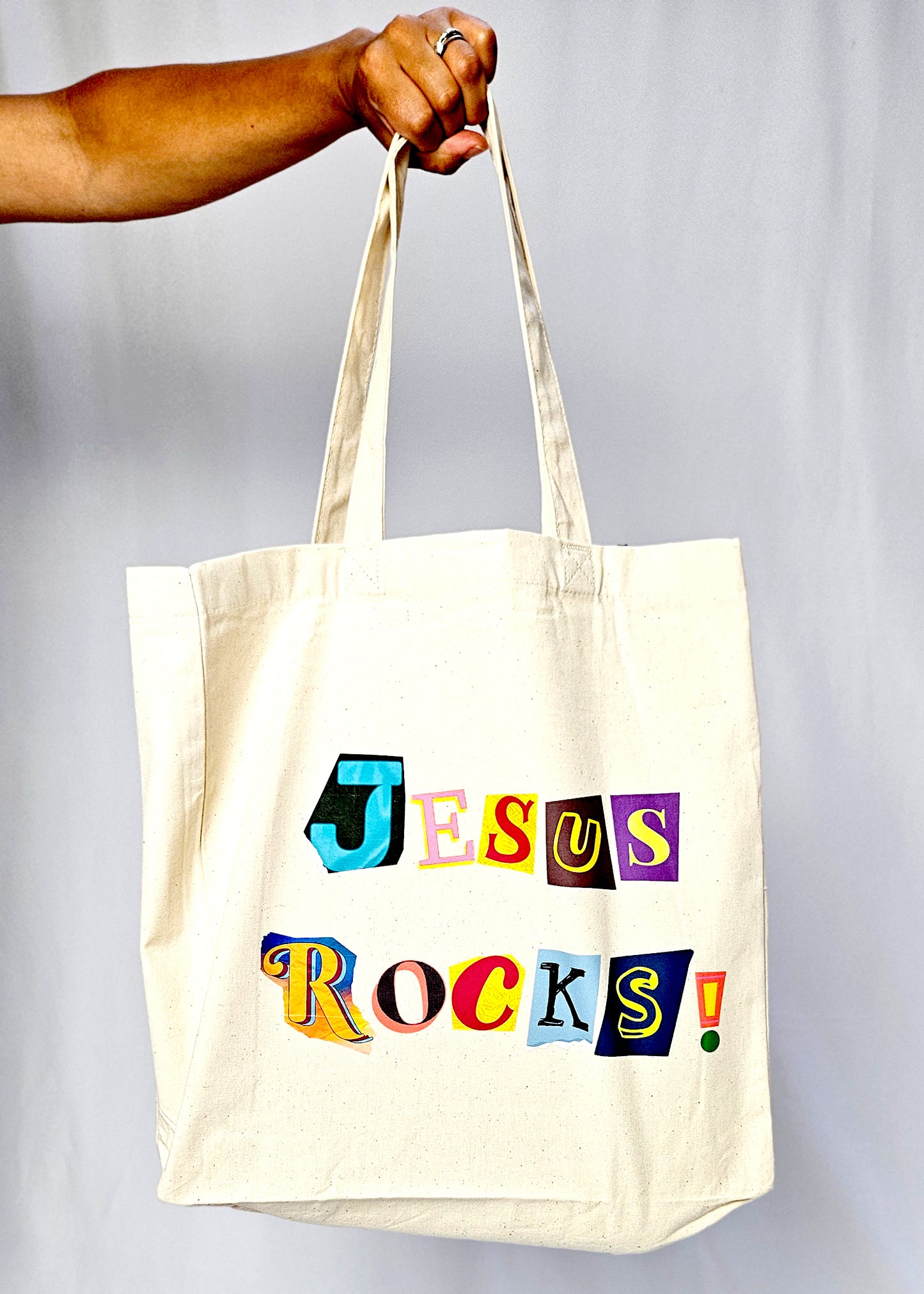 Jesus Rocks Tote Bag - Psalm 95:1