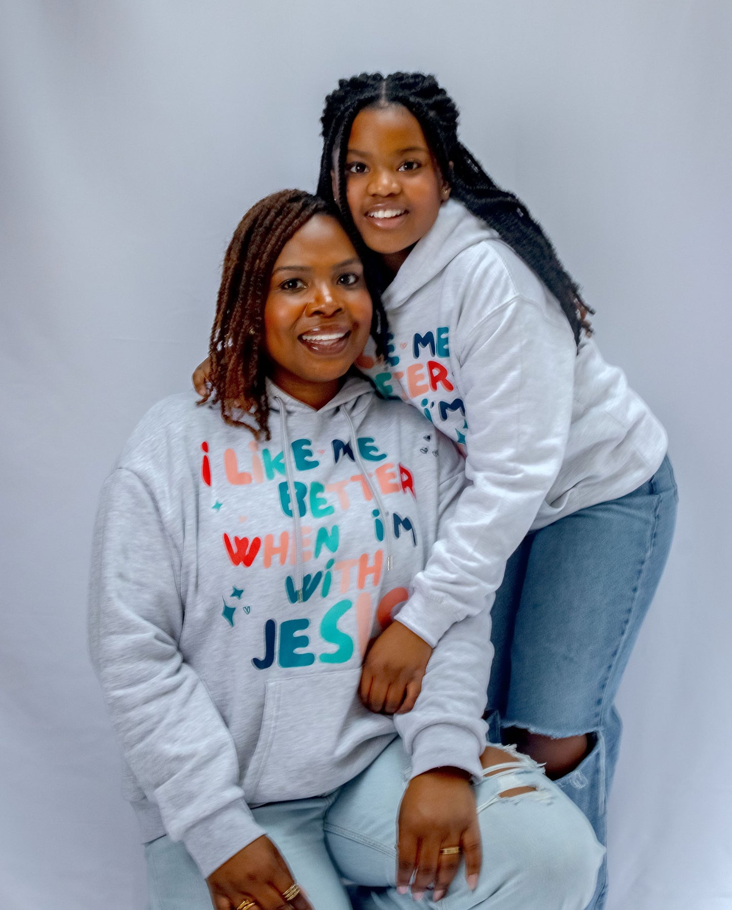 I like me better when I'm with Jesus Hoodie | Grey | Unisex ADULT