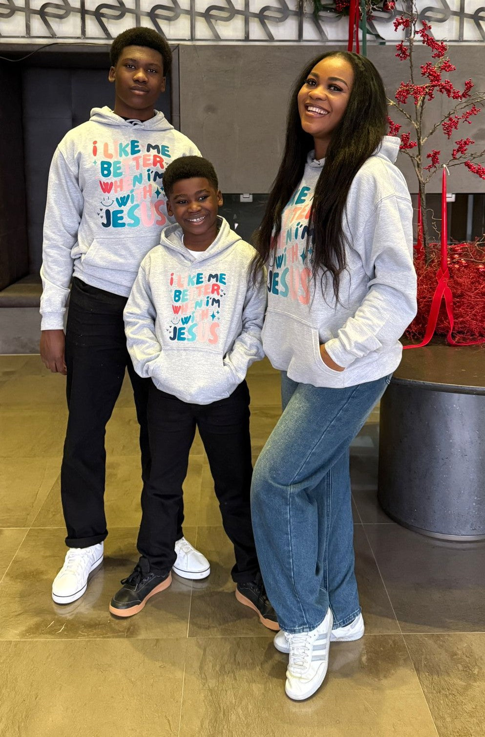 I Like Me Better When I’m with Jesus Hoodie | Grey | Child