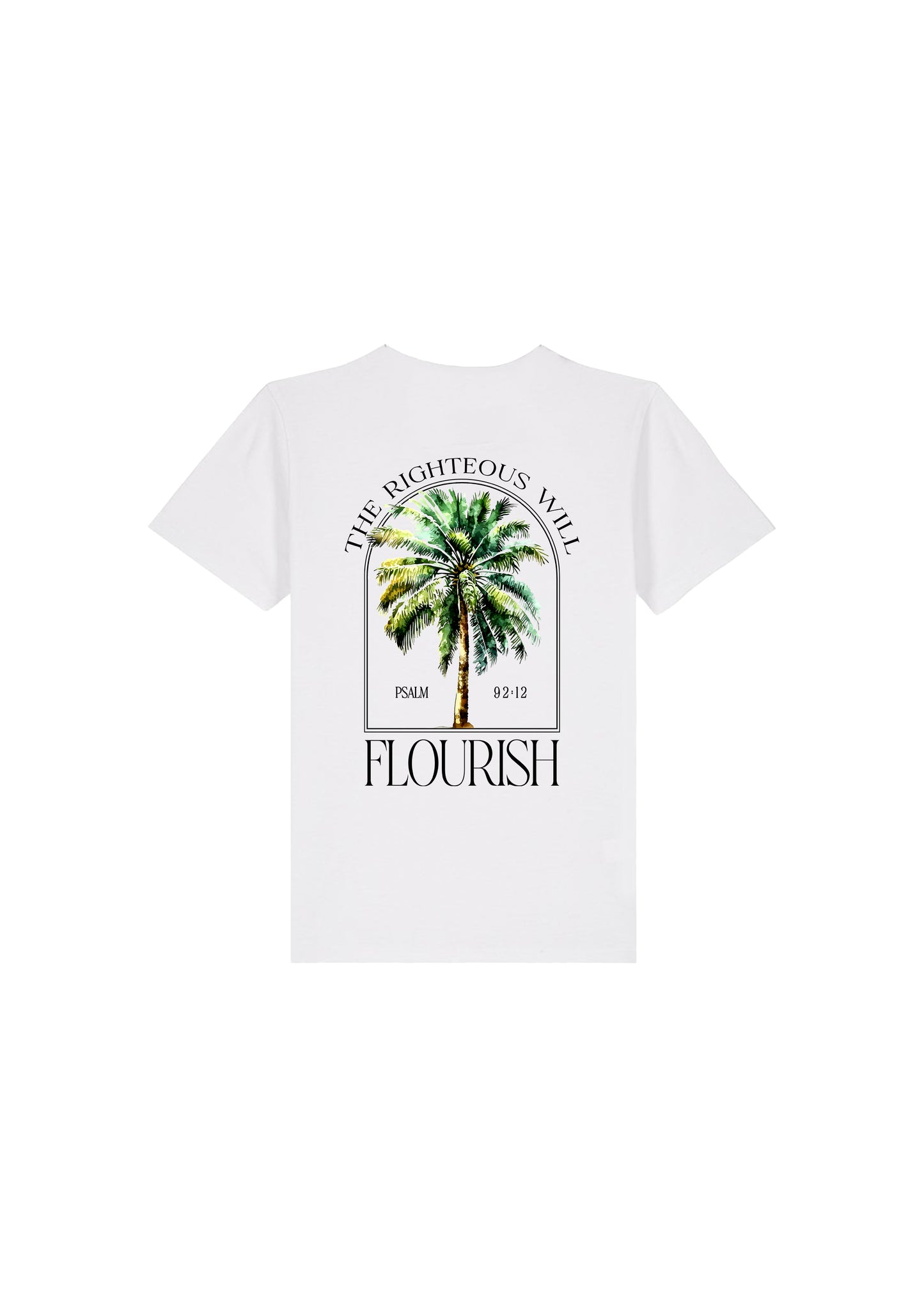 The White Palm Tree Tshirt - Psalm 92:12 [Kids+Baby]