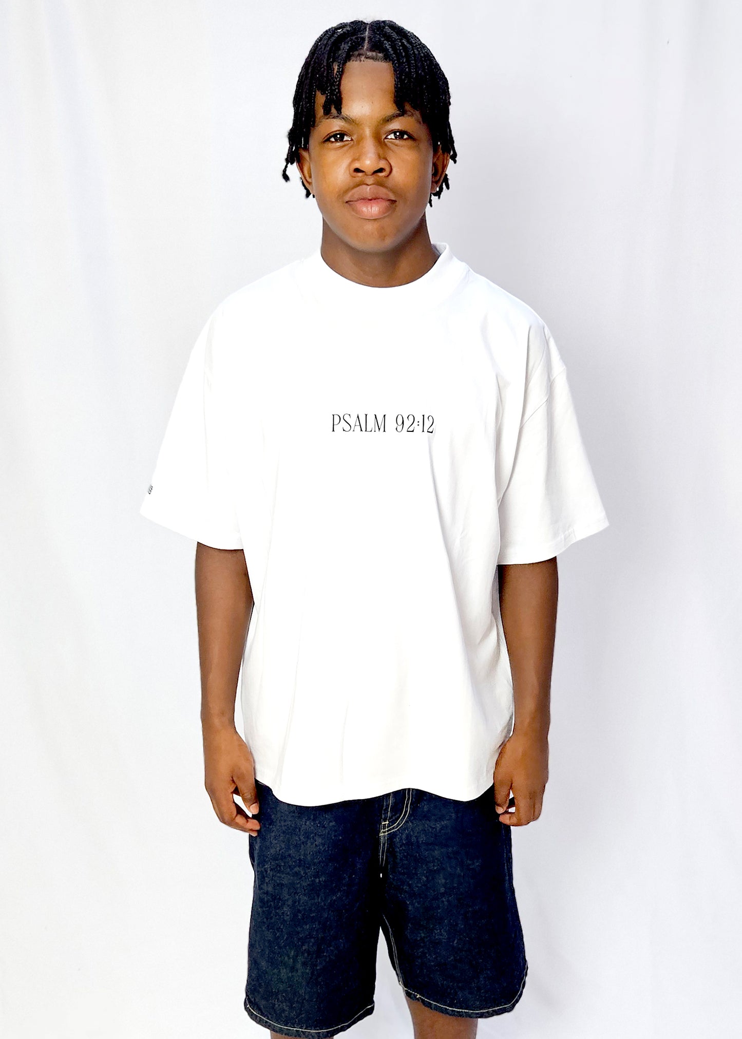 The White Palm Tree Tshirt - Psalm 92:12 [Oversized]