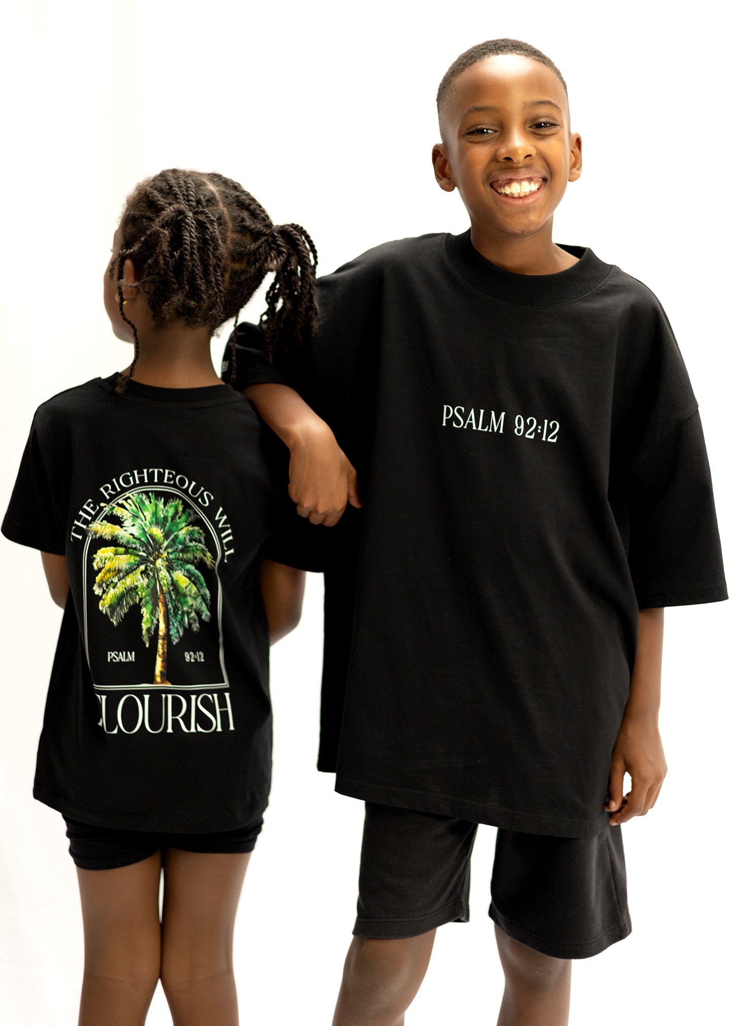 The Black Palm Tree Tshirt - Psalm 92:12 [Kids+Baby]